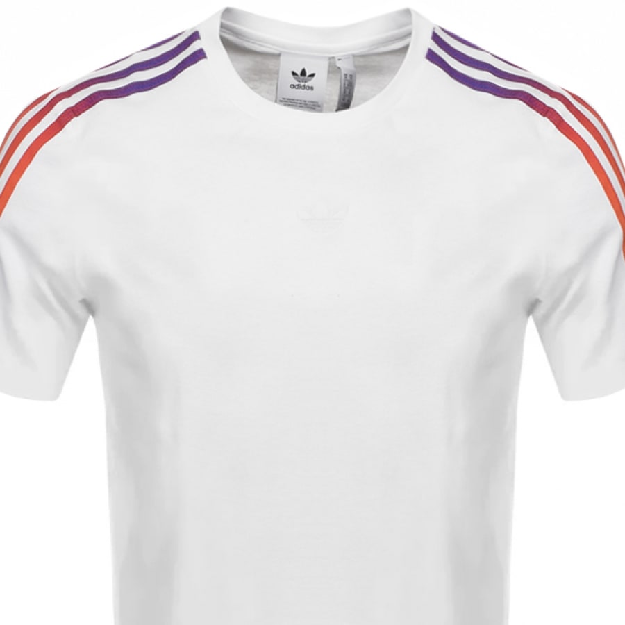 Alternative Image for Productadidas Originals Sport 3 Stripe T Shirt White2